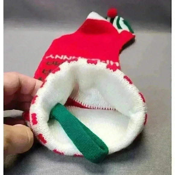 Kurt S. Adler Vintage 1983 Grandma "Hi Granny" Red Knit Christmas Stocking 20" - Picture 3 of 5